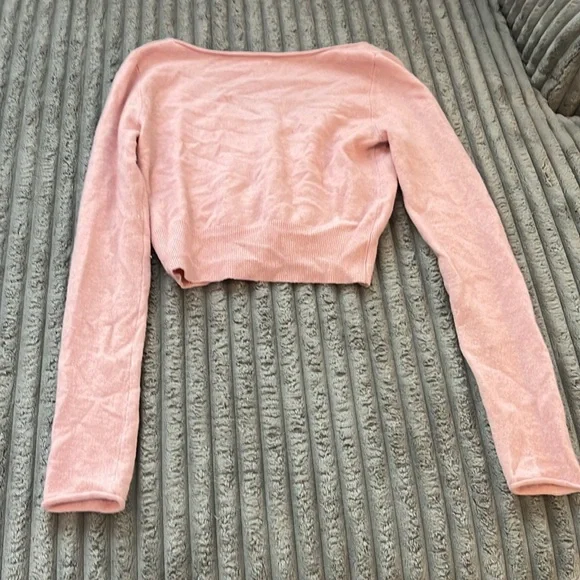 Wilfred Pink Santorini Cropped Cardigan - Picture 2 of 3